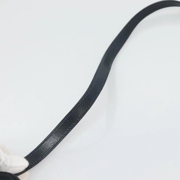 Salvatore Ferragamo Vala Shoulder Bag Suede Navy Gold Auth - Picture 8 of 16